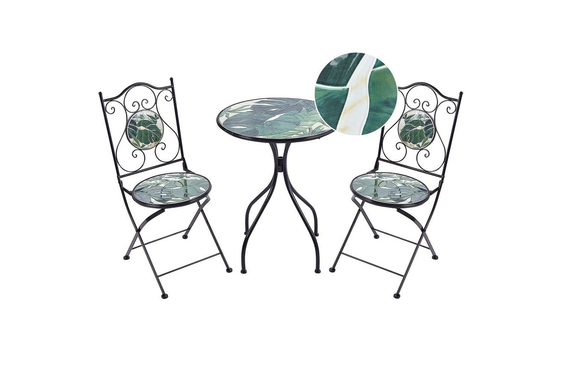 Cafeset Beliani Cozzana Black -