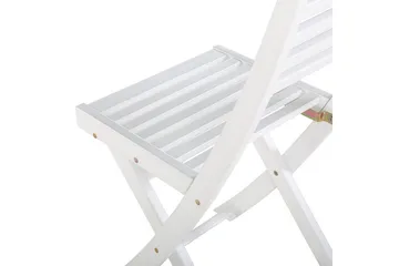 Cafeset Beliani Fiji White - Hagemøbler - Balkong - Balkongmøbler - Balkonggrupper
