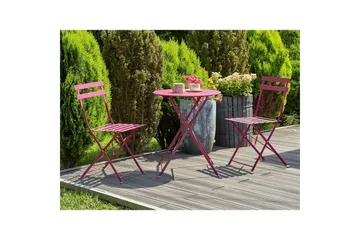 Cafeset Beliani Fiori Blå Wine red - Hagemøbler - Balkong - Balkongmøbler - Balkonggrupper