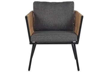 Cafeset Beliani Gargano Brun/grå Brown||Grey - Hagemøbler - Balkong - Balkongmøbler - Balkonggrupper