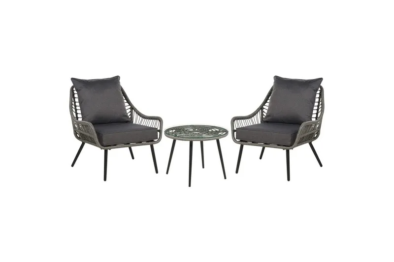 Cafeset Beliani Laureto Grå Grey