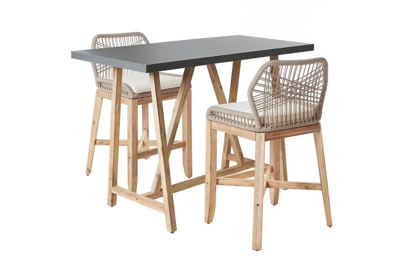 Cafeset Beliani Talamone Light wood