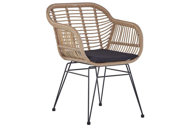 Cafeset Beliani Tropea II Natural - Hagemøbler - Balkong - Balkongmøbler - Balkonggrupper