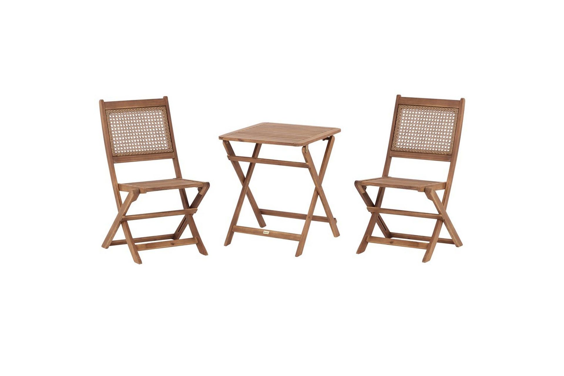 Cafeset Beliani Paraggi Light wood -