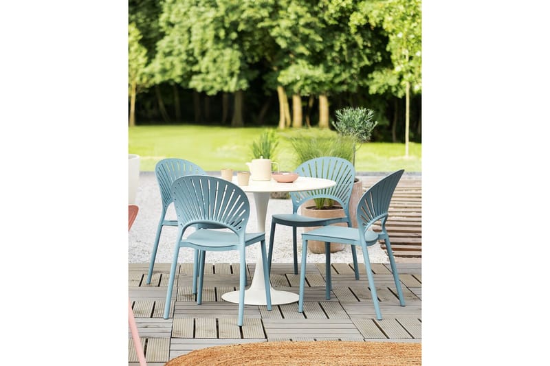 Casarano Spisestol Utendørs - Blå - Hagemøbler - Balkong - Balkongmøbler - Balkongstoler