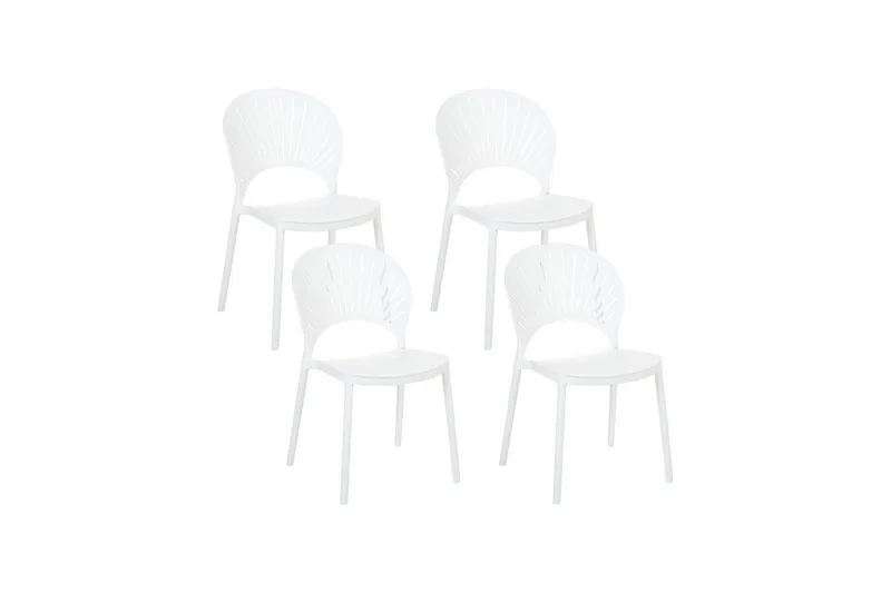 Casarano Spisestol Utendørs - Hvit - Hagemøbler - Balkong - Balkongmøbler - Balkongstoler