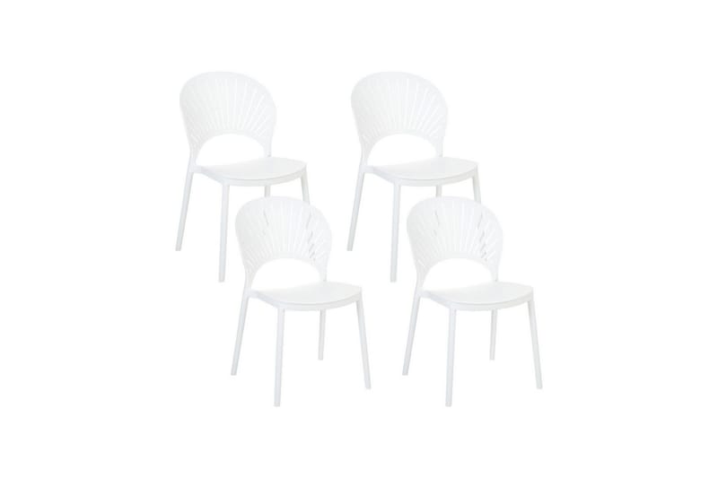 Casarano Spisestol Utendørs - Hvit - Hagemøbler - Balkong - Balkongmøbler - Balkongstoler