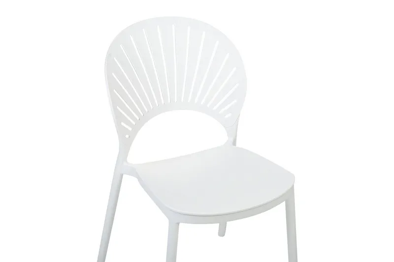 Casarano Spisestol Utendørs - Hvit - Hagemøbler - Balkong - Balkongmøbler - Balkongstoler