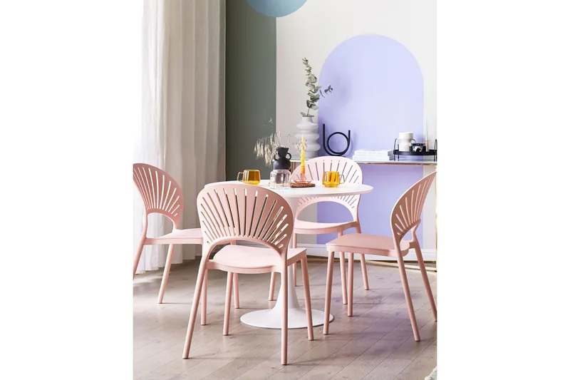 Casarano Spisestol Utendørs - Rosa - Hagemøbler - Balkong - Balkongmøbler - Balkongstoler