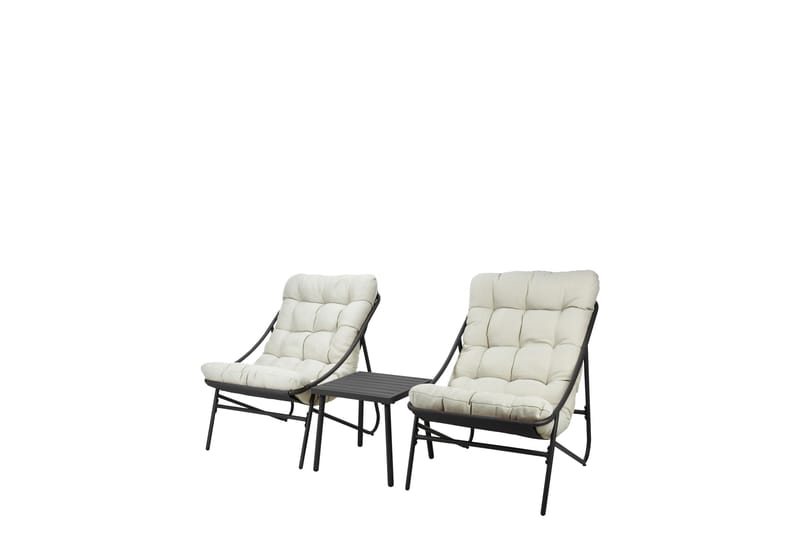 Cedarwick Cafesett Utendørs - Beige - Hagemøbler - Balkong - Balkongmøbler - Balkonggrupper