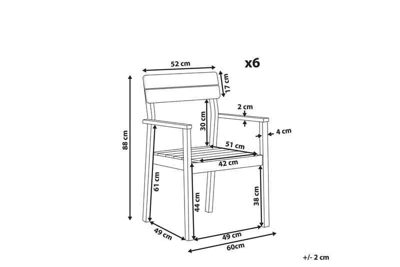 Cellino Lenestol - Lysebrun - Hagemøbler - Balkong - Balkongmøbler - Balkongstoler