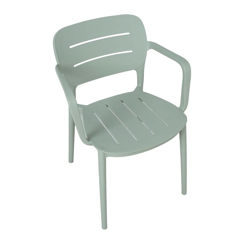 Chair HOME4YOU - Grønnaktig grå - Hagemøbler - Balkong - Balkongmøbler - Balkongstoler