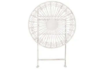 Dursley Cafébord 45 cm Rund - Hvit - Hagemøbler - Balkong - Balkongmøbler - Balkongbord