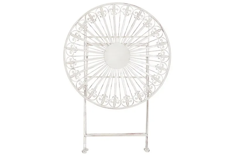 Dursley Cafébord 45 cm Rund - Hvit - Hagemøbler - Balkong - Balkongmøbler - Balkongbord