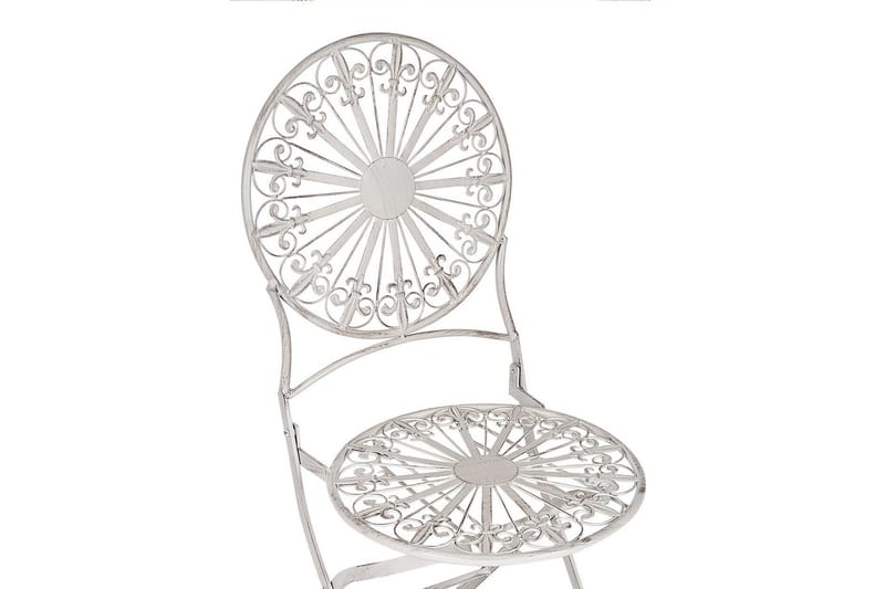 Dursley Spisestol Utendørs - Hvit - Hagemøbler - Balkong - Balkongmøbler - Balkongstoler