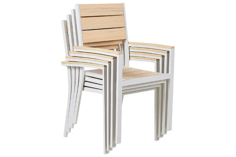 Edmundston Lenestol - Beige/Hvit - Hagemøbler - Balkong - Balkongmøbler - Balkongstoler