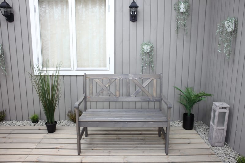 Europe Utesofa 2-seter - Grå - Hagemøbler - Utesofa - Benker