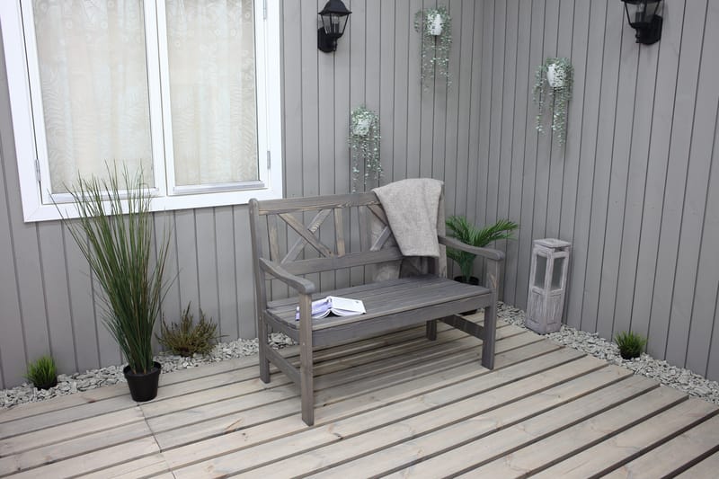 Europe Utesofa 2-seter - Grå - Hagemøbler - Utesofa - Benker