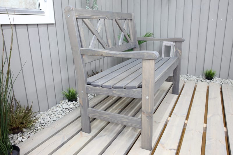 Europe Utesofa 2-seter - Grå - Hagemøbler - Utesofa - Benker