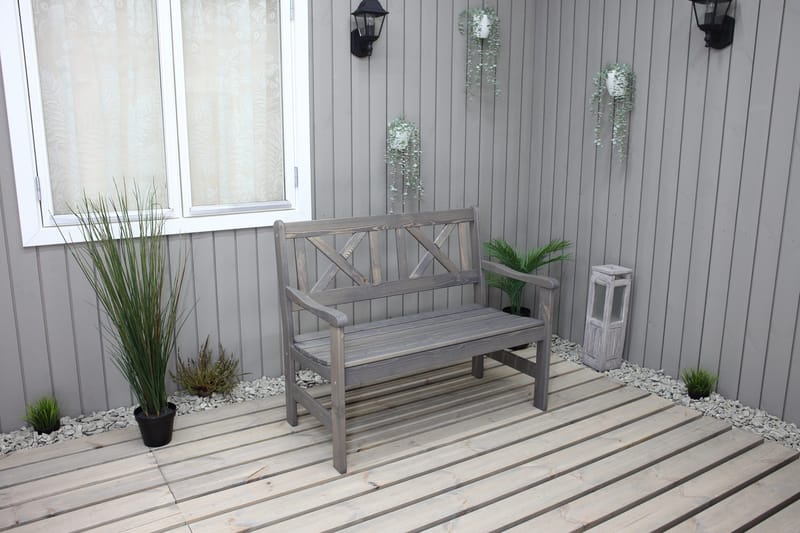 Europe Utesofa 2-seter - Grå - Hagemøbler - Utesofa - Benker