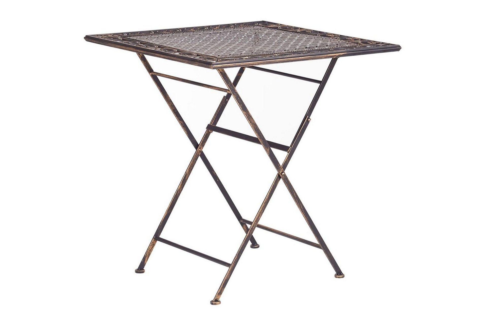 Fällbart bord Beliani Bormio Black\|\|GOLD -