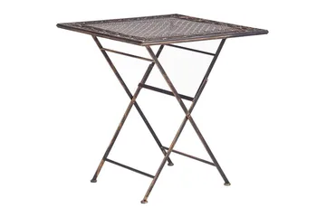 Fällbart bord Beliani Bormio Black||GOLD - Hagemøbler - Balkong - Balkongmøbler - Balkongbord