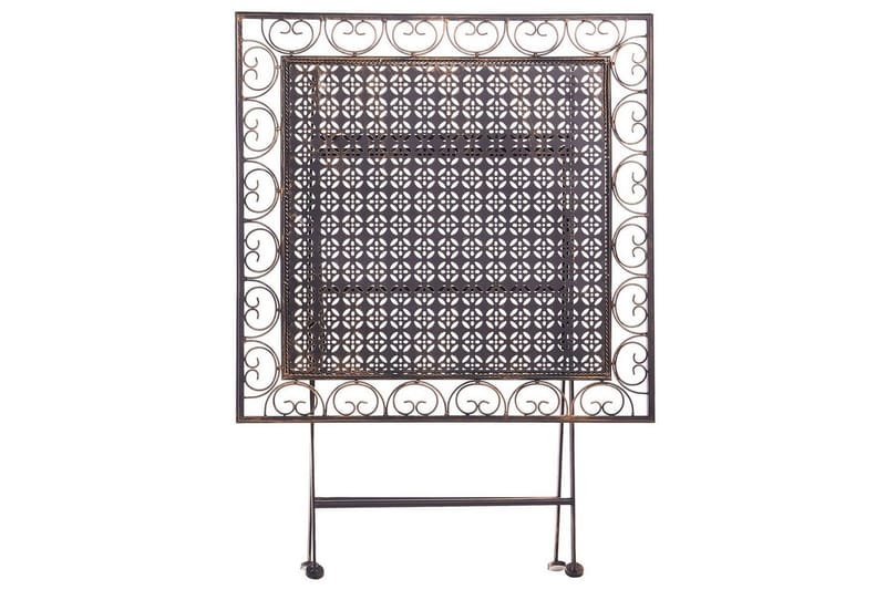 Fällbart bord Beliani Bormio Black||GOLD - Hagemøbler - Balkong - Balkongmøbler - Balkongbord