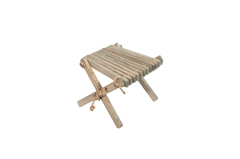 Fotpall EcoFurn Lilli Ask Oljet Grå - Ask Oljet Grå - Hagemøbler - Balkong - Balkongmøbler - Balkongstoler