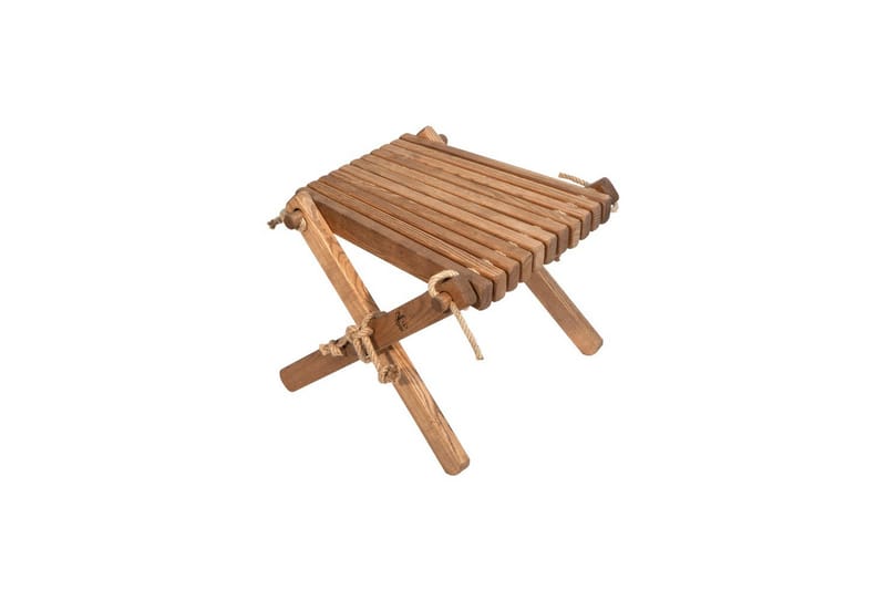 Fotpall EcoFurn Lilli Bjørk Oljet Brun - Bjørk Oljet Brun - Hagemøbler - Balkong - Balkongmøbler - Balkongstoler