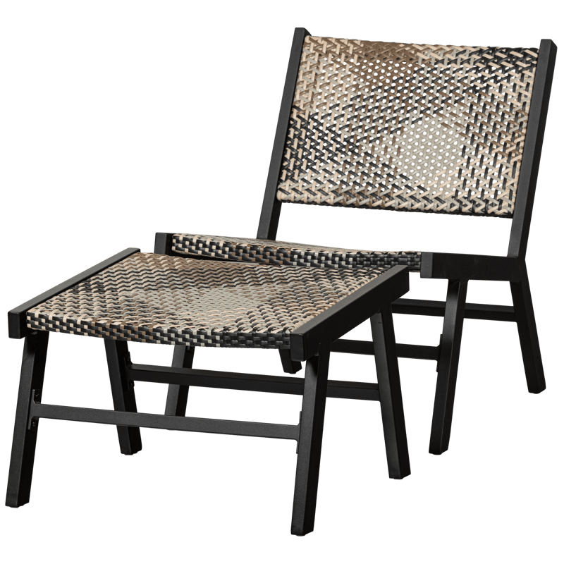 Fotskammel Pom 57 cm utendørs - Flerfarget - Hagemøbler - Balkong - Balkongmøbler - Balkongstoler