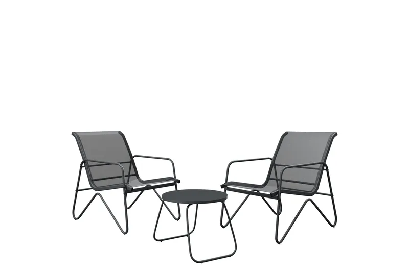 Glenhollow Cafesett Utendørs, Grå