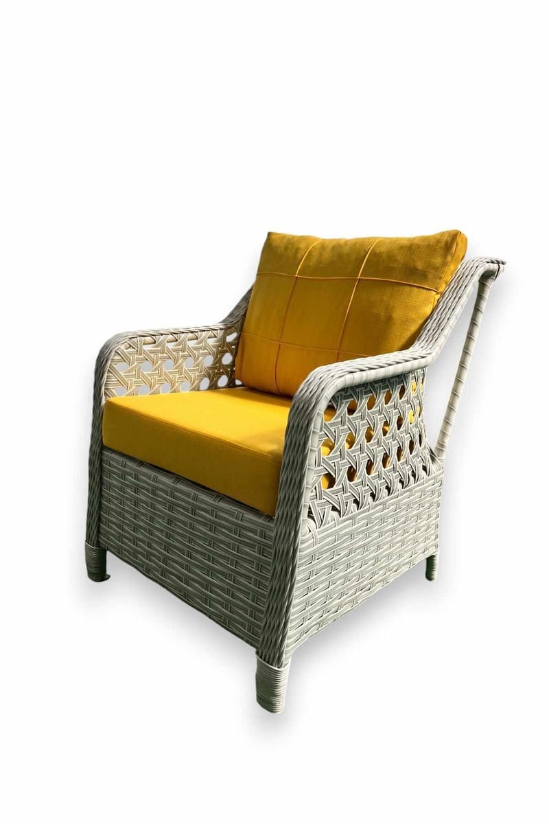 Hage-loungesett Atelier Del Sofa Rondi (175 x 78 x 60 cm) Gul grå - Hagemøbler - Balkong - Balkongmøbler - Balkonggrupper