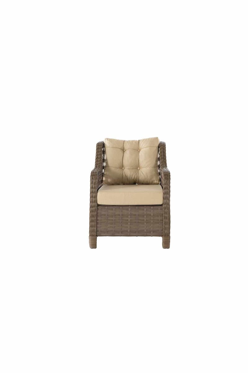Hage-loungesett Atelier Del Sofa Rondi (175 x 78 x 60 cm) Krembrun - Hagemøbler - Balkong - Balkongmøbler - Balkonggrupper