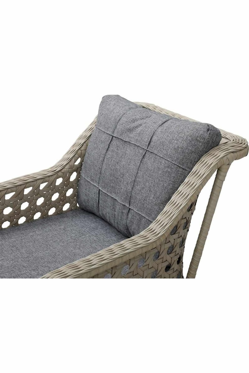 Hage-loungesett Atelier Del Sofa Rondi (175 x 78 x 60 cm) Mørk grå honning - Mørkegrå, honning - Hagemøbler - Balkong - Balkongmøbler - Balkonggrupper