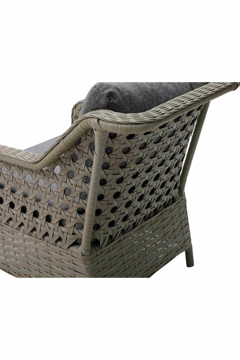Hage-loungesett Atelier Del Sofa Rondi (175 x 78 x 60 cm) Mørk grå honning - Mørkegrå, honning - Hagemøbler - Balkong - Balkongmøbler - Balkonggrupper