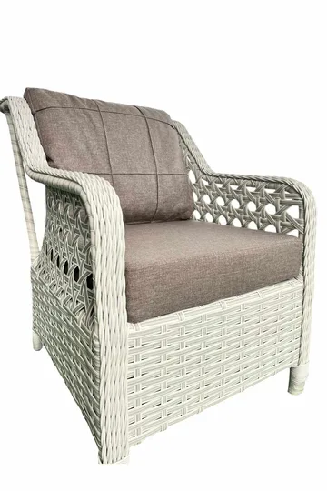 Hage-loungesett Atelier Del Sofa Rondi (175 x 78 x 60 cm) Melkebrun - Melkebrun - Hagemøbler - Balkong - Balkongmøbler - Balkonggrupper