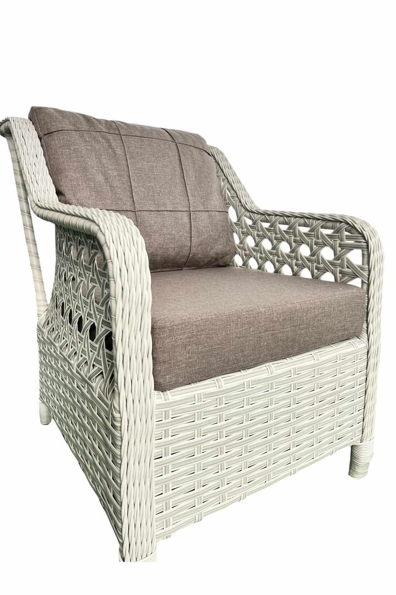 Hage-loungesett Atelier Del Sofa Rondi (175 x 78 x 60 cm) Melkebrun - Melkebrun - Hagemøbler - Balkong - Balkongmøbler - Balkonggrupper