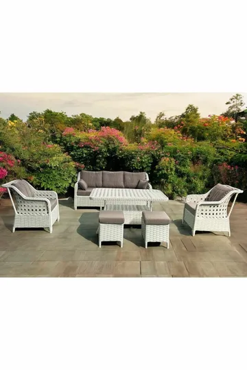 Hage-loungesett Atelier Del Sofa Rondi (175 x 78 x 60 cm) Melkebrun