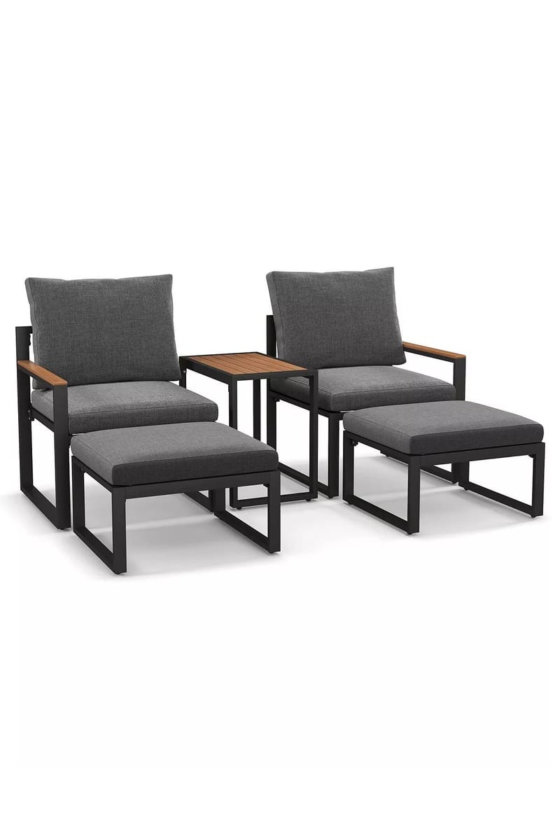 Hage-loungesett Hanah Home Multilounge (64 x 68 x 64 cm) Grå - Grå - Hagemøbler - Balkong - Balkongmøbler - Balkonggrupper