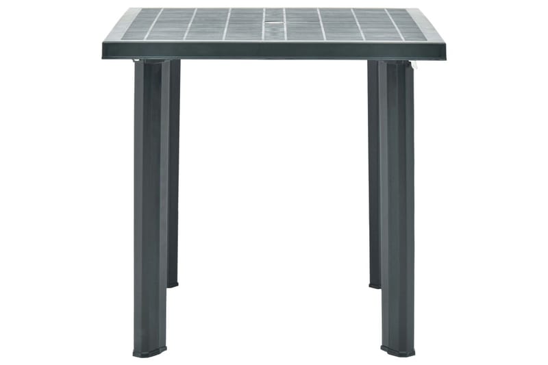 Hagebord grønn 80x75x72 cm plast - Grønn - Cafebord - Balkongbord