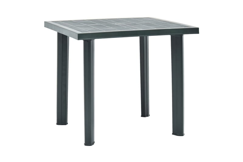 Hagebord grønn 80x75x72 cm plast - Grønn - Cafebord - Balkongbord