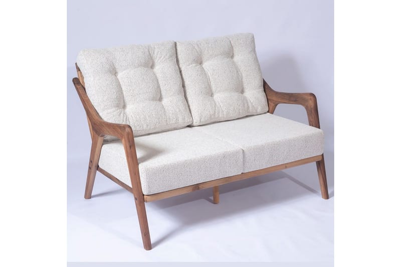 Hagebord- og stolsett (4 deler) Virella01 Krem - Cremehvit - Hagemøbler - Balkong - Balkongmøbler - Balkonggrupper