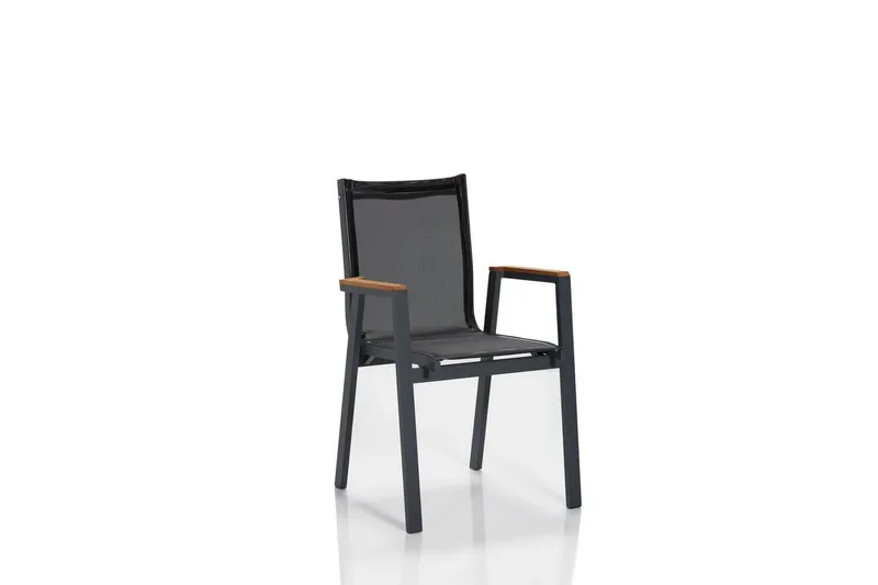 Hagebord- og stolsett (5 deler) Australia Grå / Tre - Multifarget - Hagemøbler - Hagegruppe - Spisegrupper hage