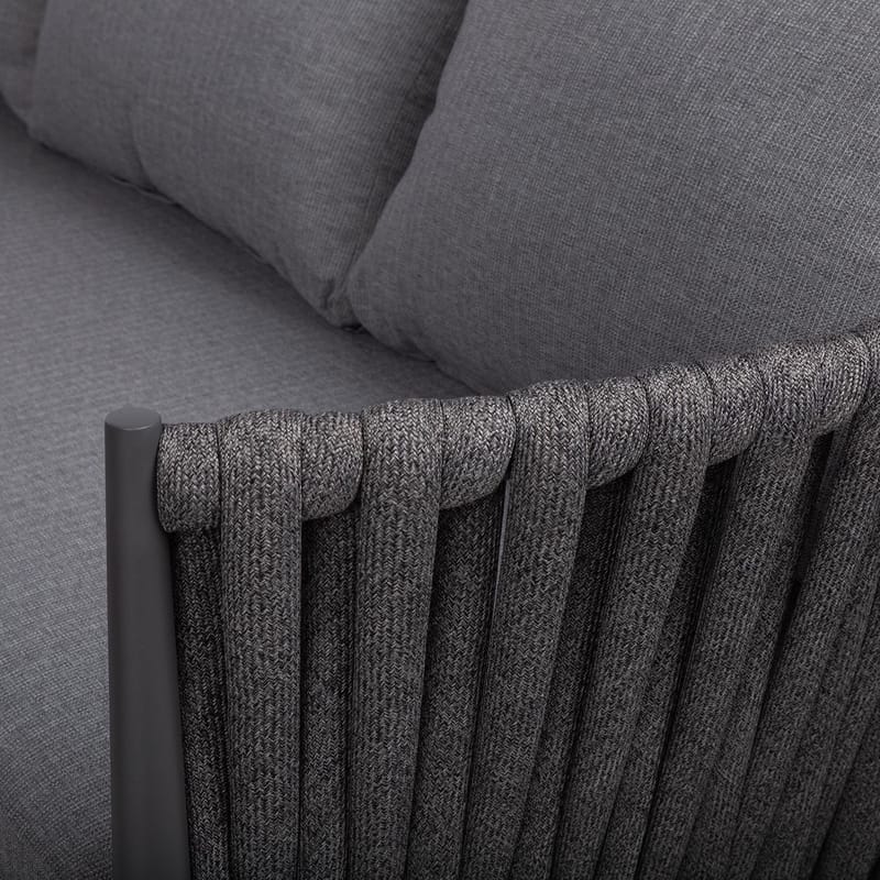 Hagemøbelsett Ängros hjørnesofa og bord - grå - Hagemøbler - Balkong - Balkongmøbler - Balkonggrupper
