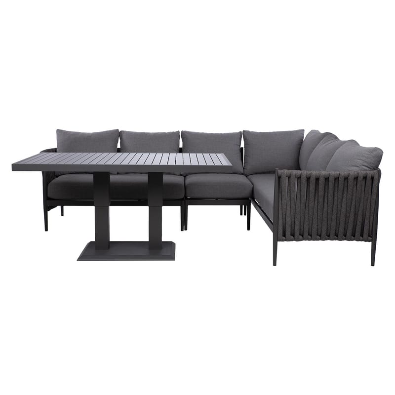 Hagemøbelsett Ängros hjørnesofa og bord - grå - Hagemøbler - Balkong - Balkongmøbler - Balkonggrupper