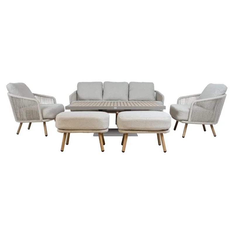 Hagemøbelsett Bränor 6 deler - beige - Hagemøbler - Balkong - Balkongmøbler - Balkonggrupper