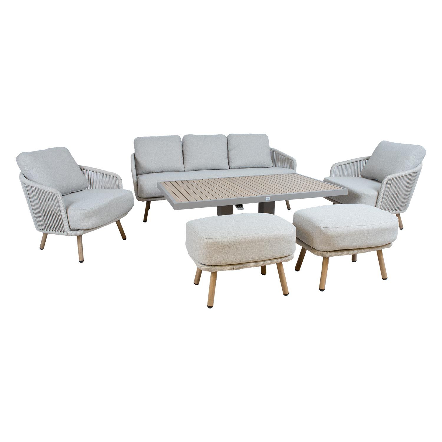 Hagemøbelsett Bränor 6 deler - beige