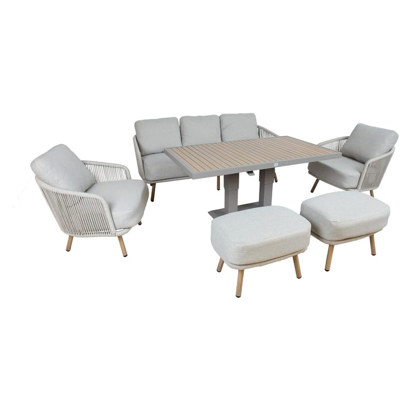 Hagemøbelsett Bränor 6 deler - beige - Hagemøbler - Balkong - Balkongmøbler - Balkonggrupper
