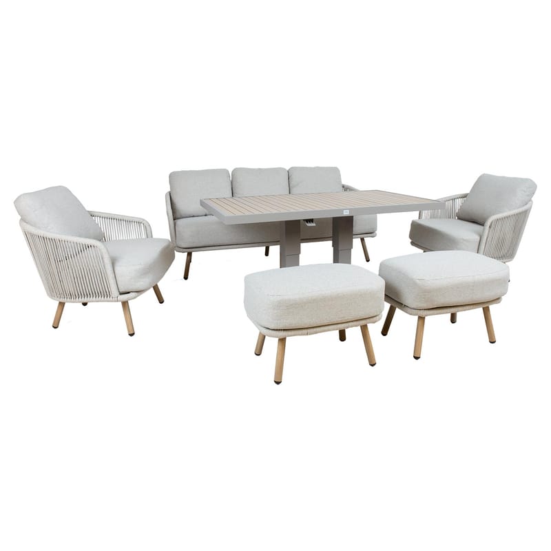 Hagemøbelsett Bränor 6 deler - beige - Hagemøbler - Balkong - Balkongmøbler - Balkonggrupper