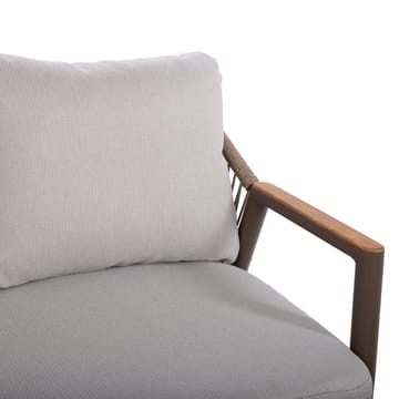 Hagemøbelsett HOME4YOU Delia bord, sofa og 2 stoler - Beige - Hagemøbler - Balkong - Balkongmøbler - Balkonggrupper